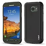 Galaxy S7 Active Case, J&D [Drop Protection] [Slim Cushion] [Lightweight Bumper] Shock Resistant Protective Slim Case for Samsung Galaxy S7 Active - Black