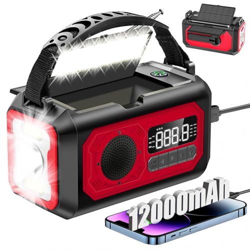 44400mWh/12000mAh �ً}�C�ۃ��W�I�A�n���h�N�����N���W�I�\�[���[���W�I�|�[�^�u���B