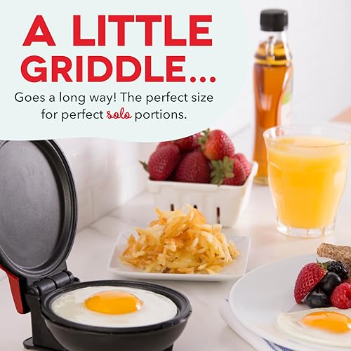 image for DASH Mini Maker Electric Round Griddle for Individual Pancakes, Cookie