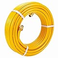 CSST Corrugated Stainless Steel Tubing 100 Ft 3/4" Flexible Natural Gas Line Pipe Propane Conversion Kit Grill Hose with Male Adapter Fittings