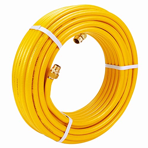 CSST Corrugated Stainless Steel Tubing 100 Ft 3/4 Flexible Natural Gas Line Pipe Propane Conversion Kit Grill Hose