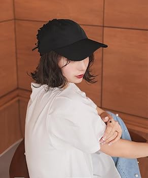 Amazon | [DONOBAN] レディース 帽子 キャップ 撥水 フリル