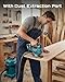 SEESII Brushless Cordless Jigsaw Tool, 2×4.0Ah Batteries, Tool-Free 0–45° Bevel Cutting, 3500 SPM Variable Speed, 4 Orbital Settings, Electric Jig Saw for Woodworking & DIY Projects & Home Use
