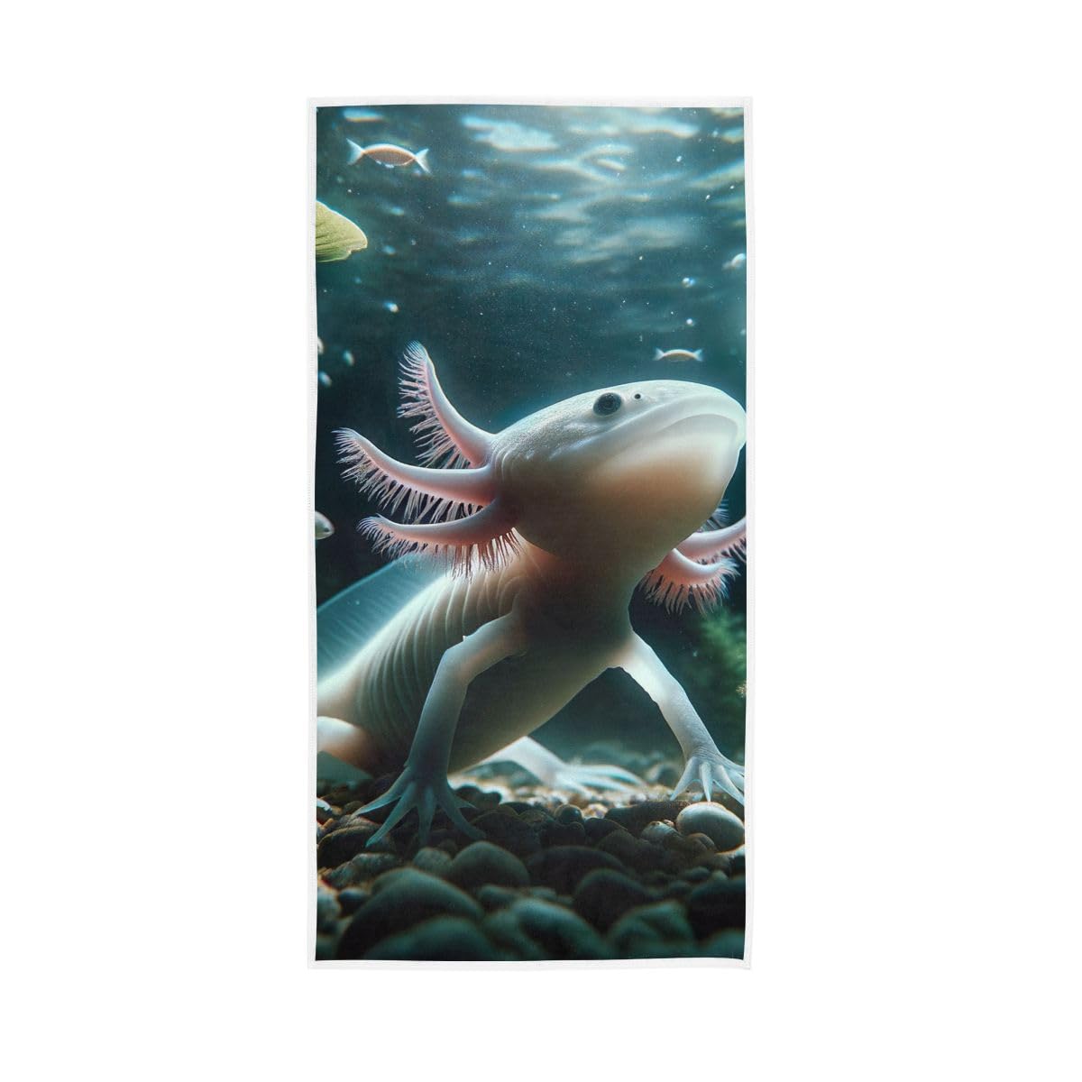 LSRCPD Axolotl Underwater Hand Towel Soft Washcloths Spa Towels 15 x 30 Inch