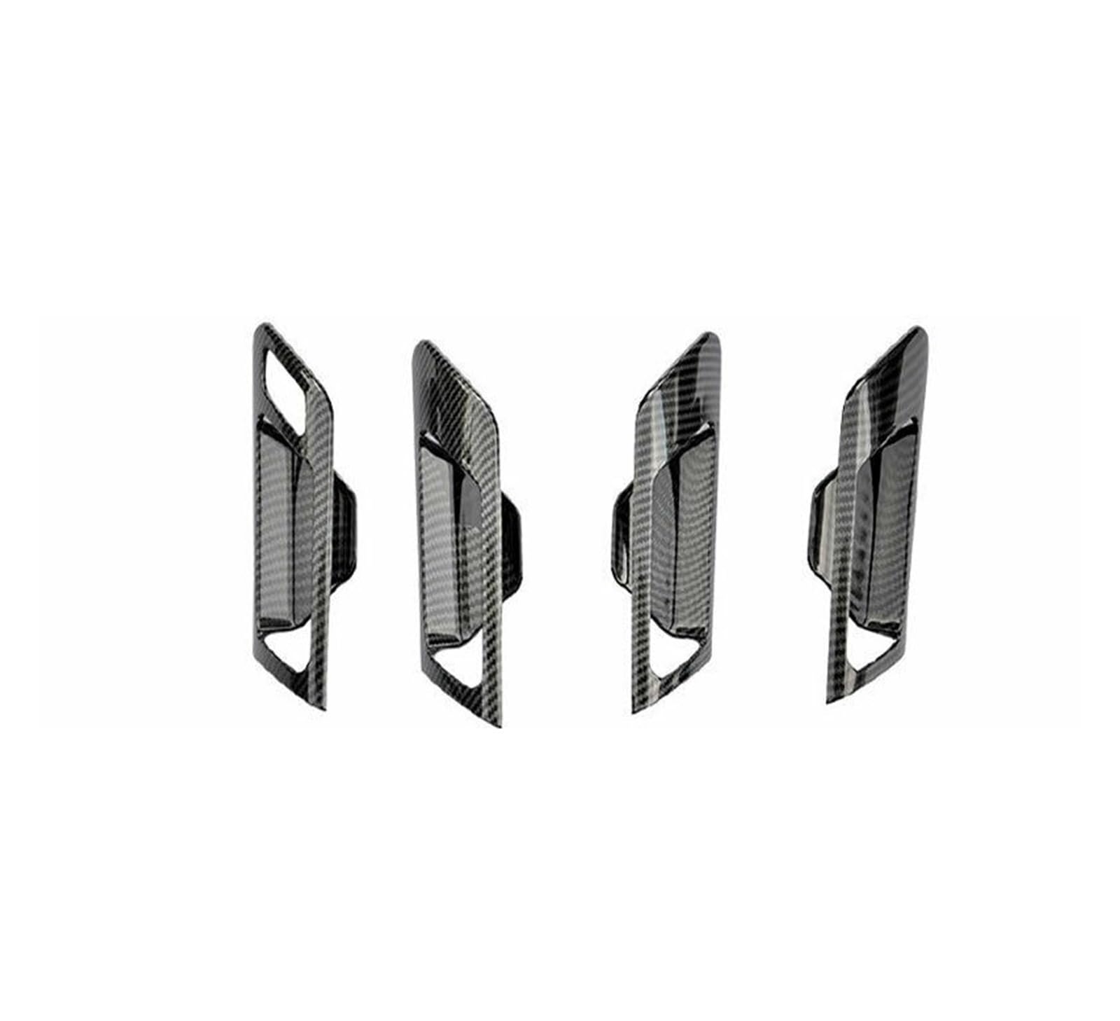 FNCVTM Interior Door Pull Handle Trim 4Pcs Car Interior Door Handle Bowl Trim Carbon Fiber for Golf MK6 2010-2013
