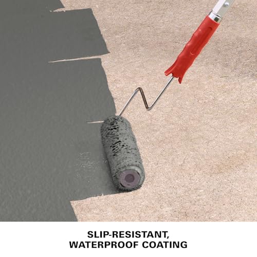 KILZ Over Armor Smooth Solid Coating Resurfacer, Gray Wolf, 1 Gallon by KILZ - Used condition - Image 3