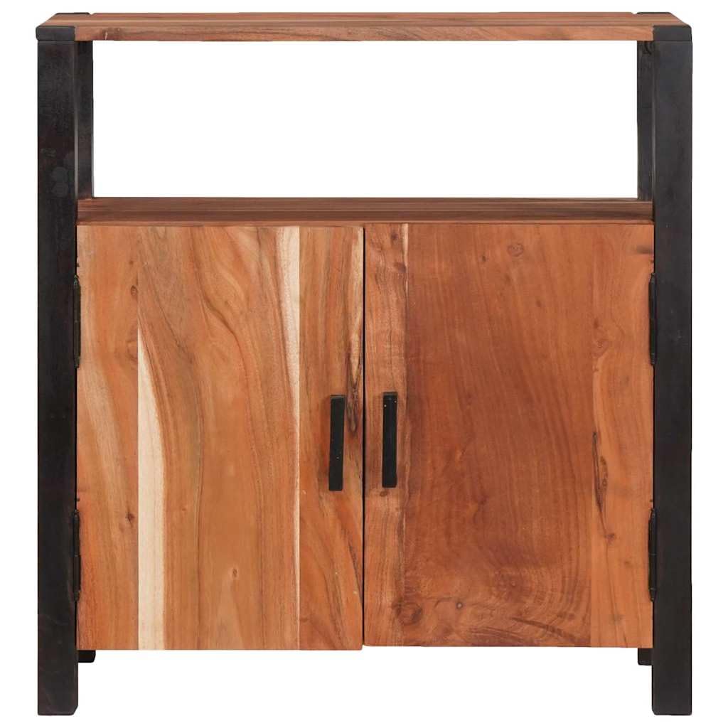 Credenza in legno massiccio di acacia, 70 x 30 x 75 cm