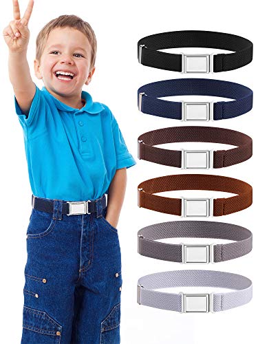 SATINIOR Kids Adjustable Magnetic Belt Elastic Stretch Belt with Easy Magnetic Buckle for Boys Girls