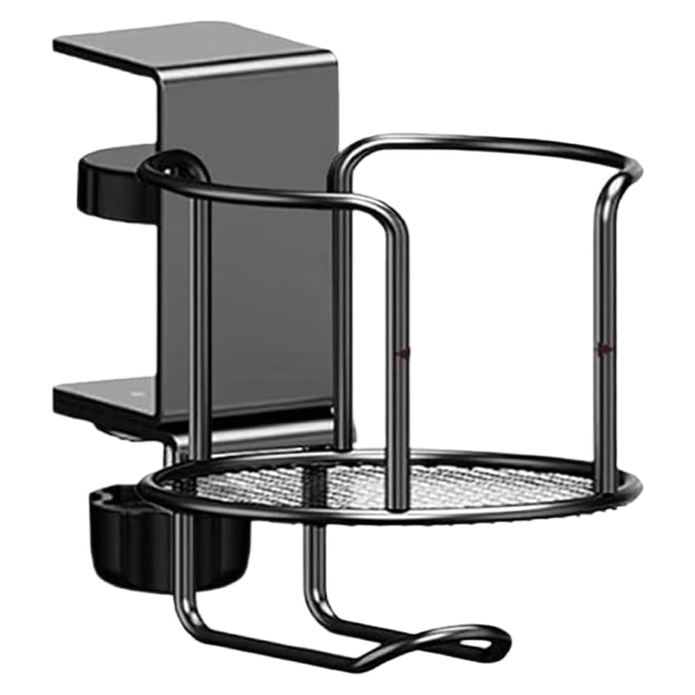 Vjsujehgy Dual-Function Desk Cup Holder Anti-Spill Design-Beverage and Headphone Organizer for and Gaming Environments