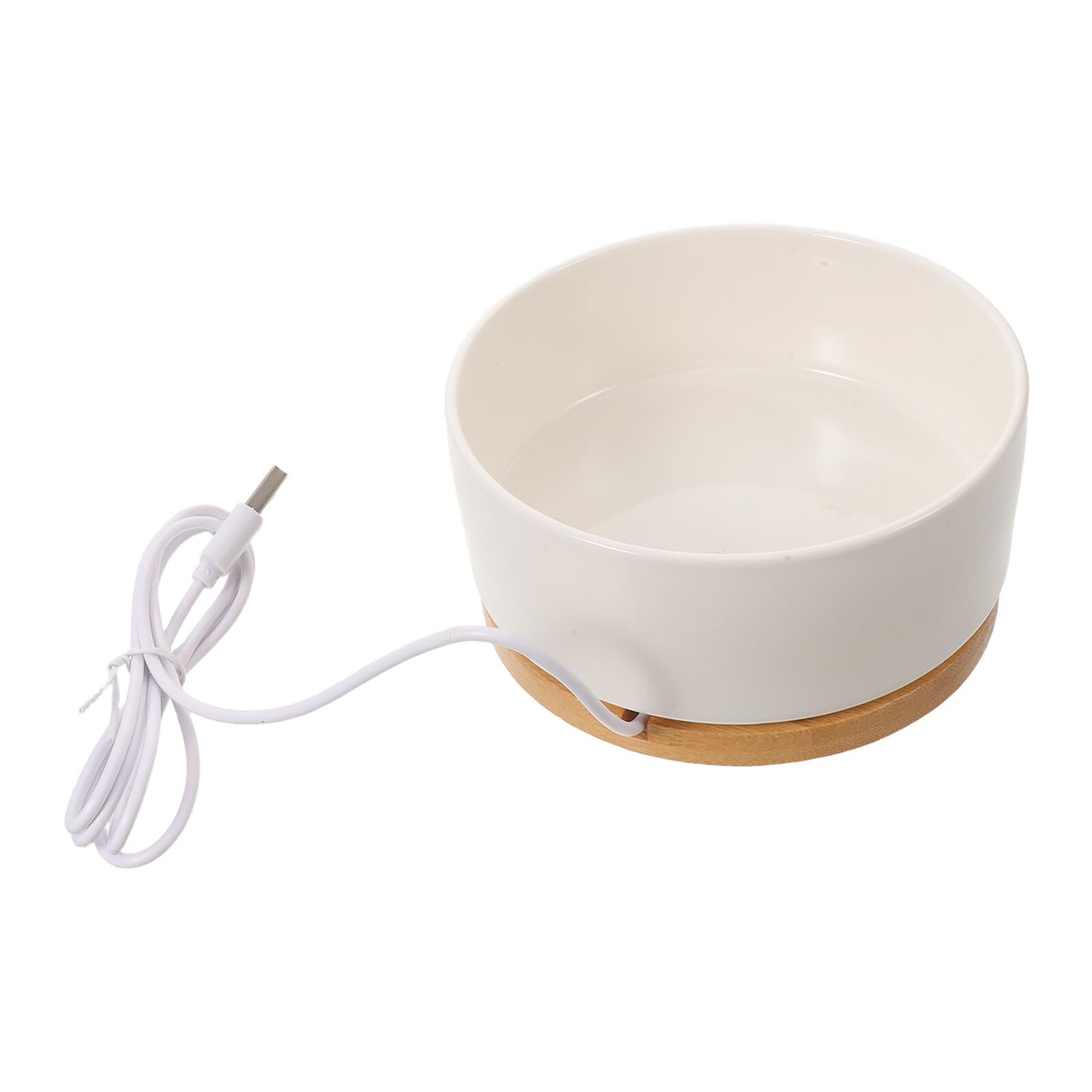 Gamelle chauffante pour chat en extérieur : le bol thermique blanc pour l'hiver au balcon