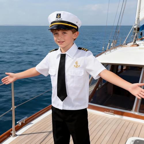 Disfraz de Capitán Náutico Infantil con Accesorios miniatura 2