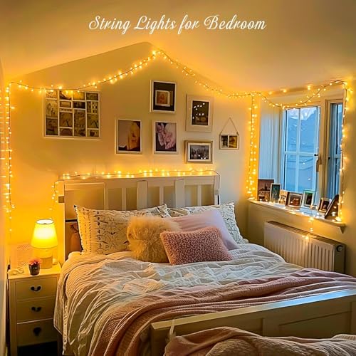 JMEXSUSS 200LED Fairy Lights Plug in Indoor, Warm White Christmas Lights — photo 2