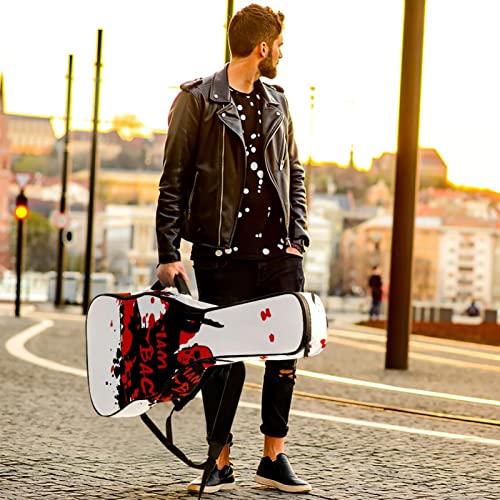 Housse imperméable pour guitare acoustique avec double bandoulière et poche Motif loup sauvage, Multicolore 10., 42.9×16… - Les Beatles, Paul McCartney, John Lennon, RIngo Starr, George Harrison Housse imperméable pour guitare acoustique avec double bandoulière et poche Motif loup sauvage, Multicolore 10., 42.9x16… – Image 7
