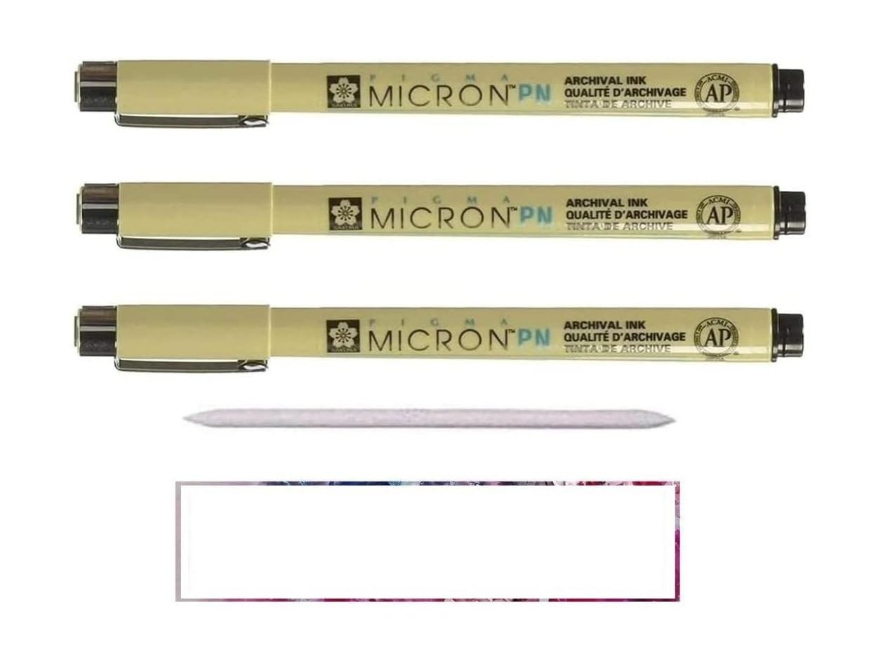 Sakura Pigma Micron PN Negro 3 PCS Y ESTOMP