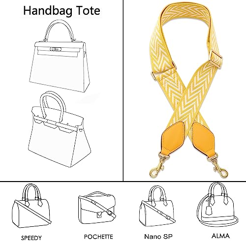 Image of Purse Strap Replacement Crossbody Wide Shoulder Strap Adjustable Canvas Straps Handbag Strap Replacement Belts
