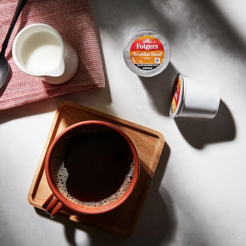 Image of Folgers Breakfast Blend Coffee, Mild Roast, Keurig K-Cup Pods, 10 Count (Pack of 6)