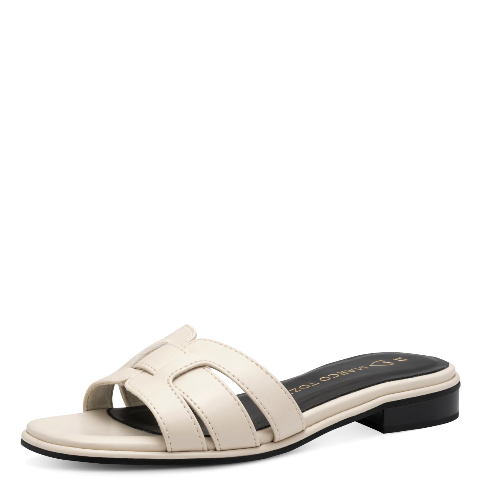 MARCO TOZZI Women's Elegant Summer Mules, Beige (Cream), 37 EU