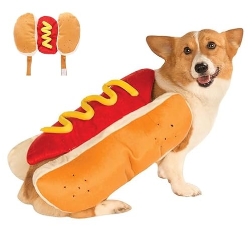 Generic Hot Dog Costume- Funny Hot Dog Pet Cosplay Clothes Costumes Hot Dog Costume,Hot Dog Design Pet Costume Dog Halloween Costumes Hot Dog Doggie Pet Costume thumb #5