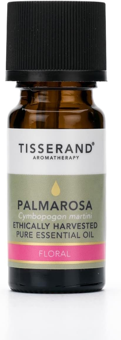 Aromatherapy,Palmarosa - Ethically Harvested Essential Oil,Massage Oil, Aromatherapy Oil, Skin Oil, Oil For Diffuser,100% Pure Essential Oil - 9ml