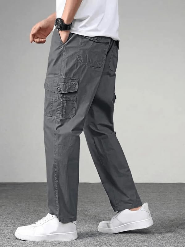 Men’s Outdoor Cargo Pants |Comfortable Multi-Pocket Trouser--picture-44