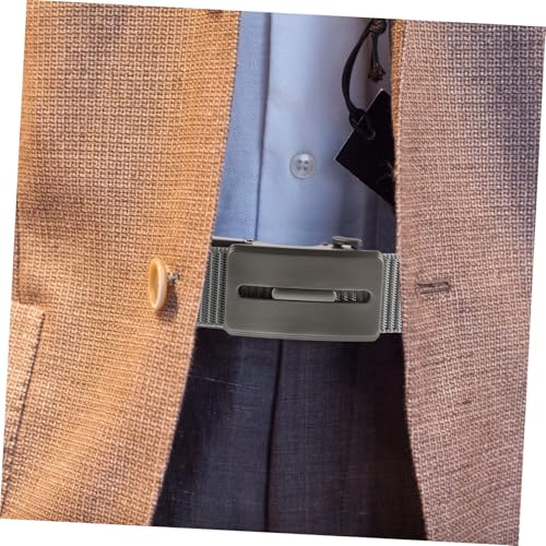 Homoyoyo Elegant Men's Automatic Buckle Belt Nylon Ratchet for Versatile Fashion2