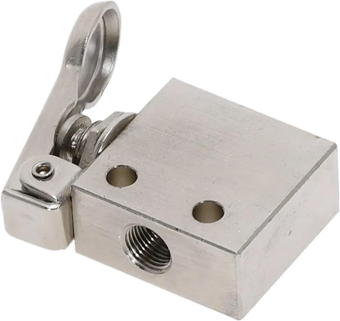 TAC2-31P Mechanical Valve, 1/8" Thread 2 Position 3 Way Spring Return Lever Air Pneumatic switch, 1pc