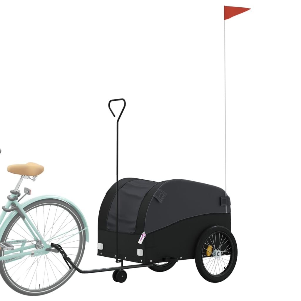 AUVYI Remolque de carga de bicicleta de hierro versátil Remolque de bicicleta moderno Construcción de muebles práctico