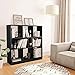 vidaXL Estantería Librería Aglomerado Negra 97.5x29.5x100cm Mobiliario Hogar Diseño Elegante Moderno Robusta Duradera Amplio Espacio Almacenamiento