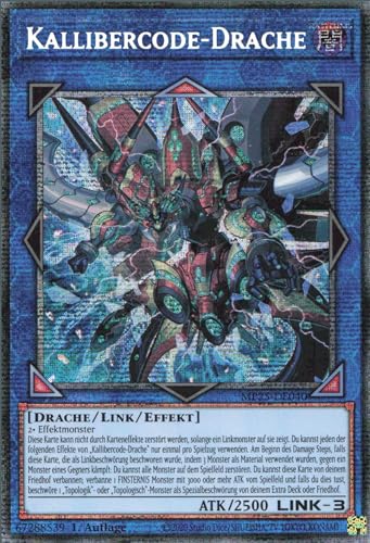 Kallibercode-Drache MP25-DE040 Starlight Rare Deutsch Near Mint 1. Auflage - 2025 Mega-Pack Tin - mit ReCollectibles-Versandschutz - für Yu-Gi-Oh!