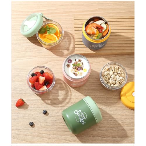 Image of Insulated Stainless Steel 1060ml Lunch Box with 350ml Tumbler | Leakproof Hot Cold Food Container | BPA-Free Cute Tiffin Box for Kids, School, Office, Travel, Picnic (Sunny Yellow)