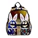 Süße Hasenpuppe Rucksack süße 12-Zoll-Mini-Pack-Tasche für Kinder Jungen oder Mädchen Schultasche und Frauen Tagesrucksack 25.4x10x30cm