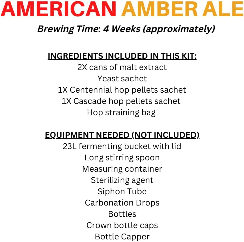 Miniatura 2 de Muntons Kit de elaboración de cerveza – American Amber Ale Flagship Range Home Brew Kit – Incluye ingredientes para hacer cerveza – Kit de