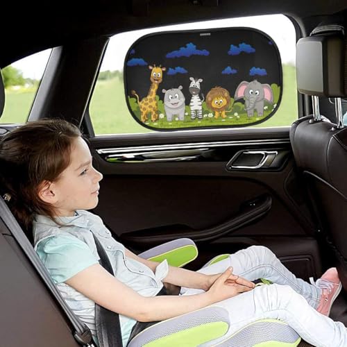 Image of STHIRA 2 Pcs Car Window Sun Shade Protector UV 51x31cm Universal Fit