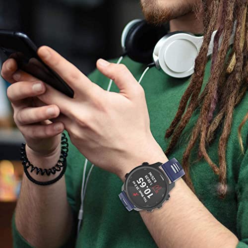Image of Zitel Compatible with Fossil 22mm Band for Gen 6 44mm, Gen 5 Carlyle, Garrett, Julianna, Gen 5E 44mm, Gen 4, Grant Chronograph, Q Grant Silicone Sports Strap