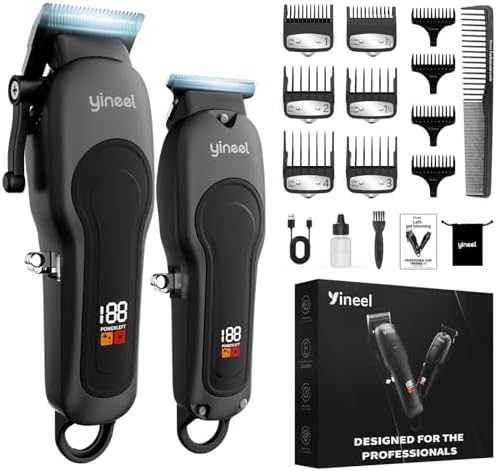 Yineel W6 Professional Cordless Hair Trimmer and Beard Trimmer Ki...
