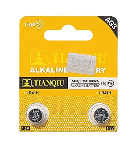 LR41 AG3 392A LR41H Alkaline 1,5 V Knopfzelle Batterie (2  