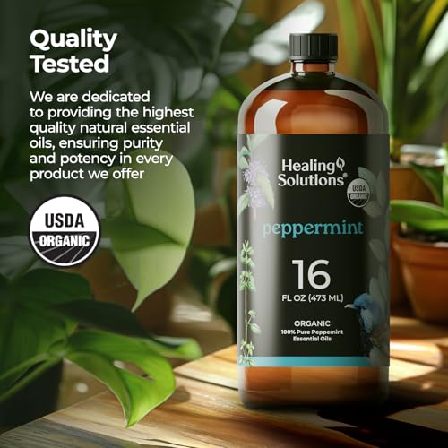 Aceite Esencial Orgánico de Menta 16oz Healing Solutions miniatura 4