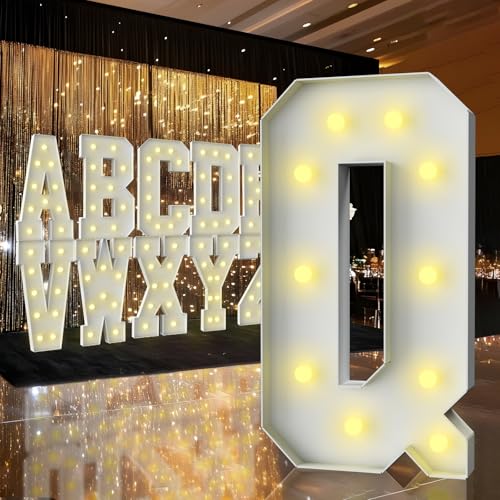 Letrero LED grande para fiestas con letras de marquesina de 3 pies de alto