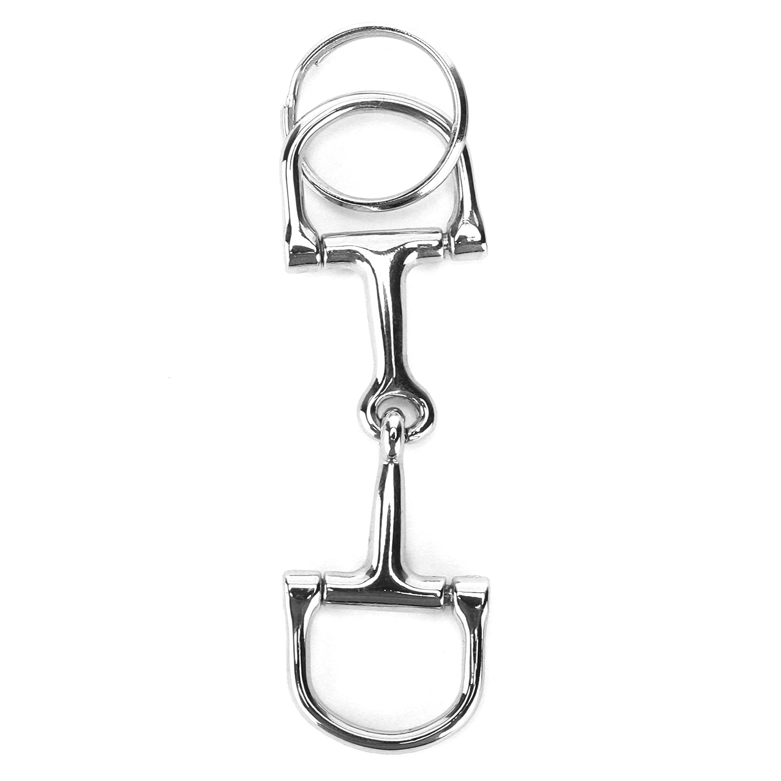 Snaffle Bit Keychain, Metal Keyring, Horse Bits Keychain Silver Exquisite for Keychain for Decoration Houses Horse Lover Friends Ecoration