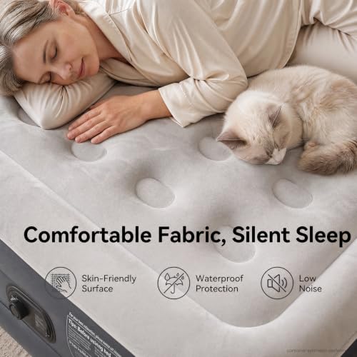 Image of OlarHike Air Mattress Queen Built-in Pump, 20 inch H Inflatable Mattress,700LBS