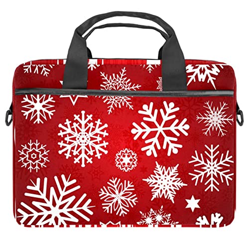 Funda portátiles 13.3 pulgadas con estampado navideño rojo para llevar al trabajo y universidad
