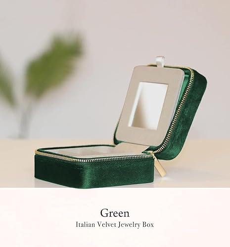 Miniatura 6 de Joyeros para mujer, joyero de viaje, organizador de viaje de joyería, pequeño joyero para mujer, estuche de viaje de joyería, organizador de aretes