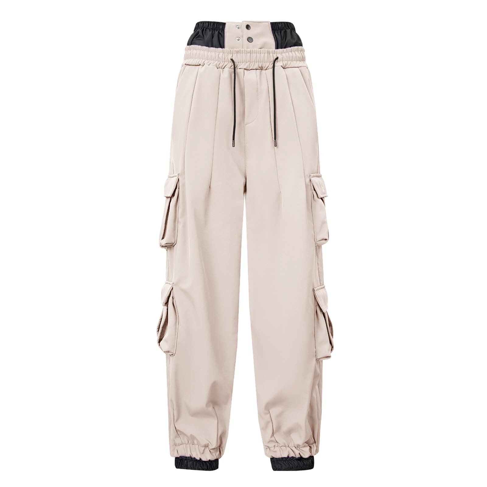 Generisch Pantaloni da sci per uomo e donna, impermeabili, antivento, per snowboard, invernali, imbottiti, in softshell, invernali, termici, da trekking, da neve