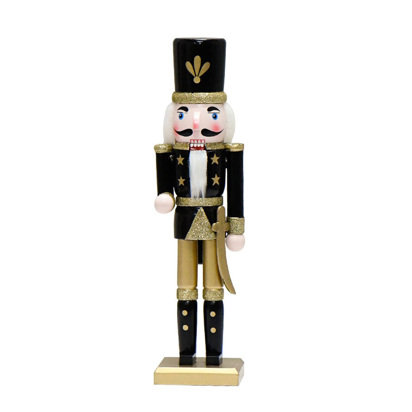 Tsophreniq 30cm Wooden Nutcrackers Figures Large King Nutcrackers Christmas Decorations Traditional Wooden Decoration Ornaments Christmas Toy Holiday Decorations