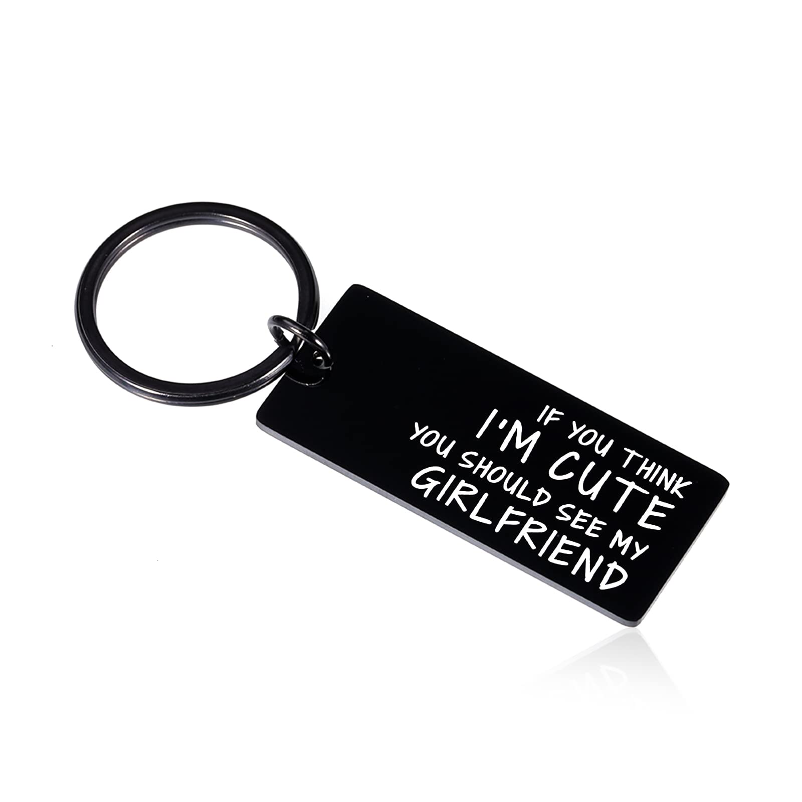 AMBREGRISSUN Gifts for Boyfriend from Girlfriend for Him Men Valentine’s Day Funny Keychain Cute Romantic Birthday Anniversary Christmas Gifts for Couple Bf Best Boyfriend Valentine Gifts