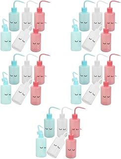 balacoo 30 Pcs Curved Mouth Kettle Water Bottles Lash Rinse Bottle Watering Can Indoor Container Lash Tool Jug Foam Squeeze Bottles Eyelash Washing Bottle Household Plastic Template Child