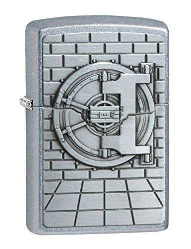 Image of Zippo Street Chrome Safe Gold Cash Design Windproof Pocket Fuel Lighter, Refillable, BIS Certified
