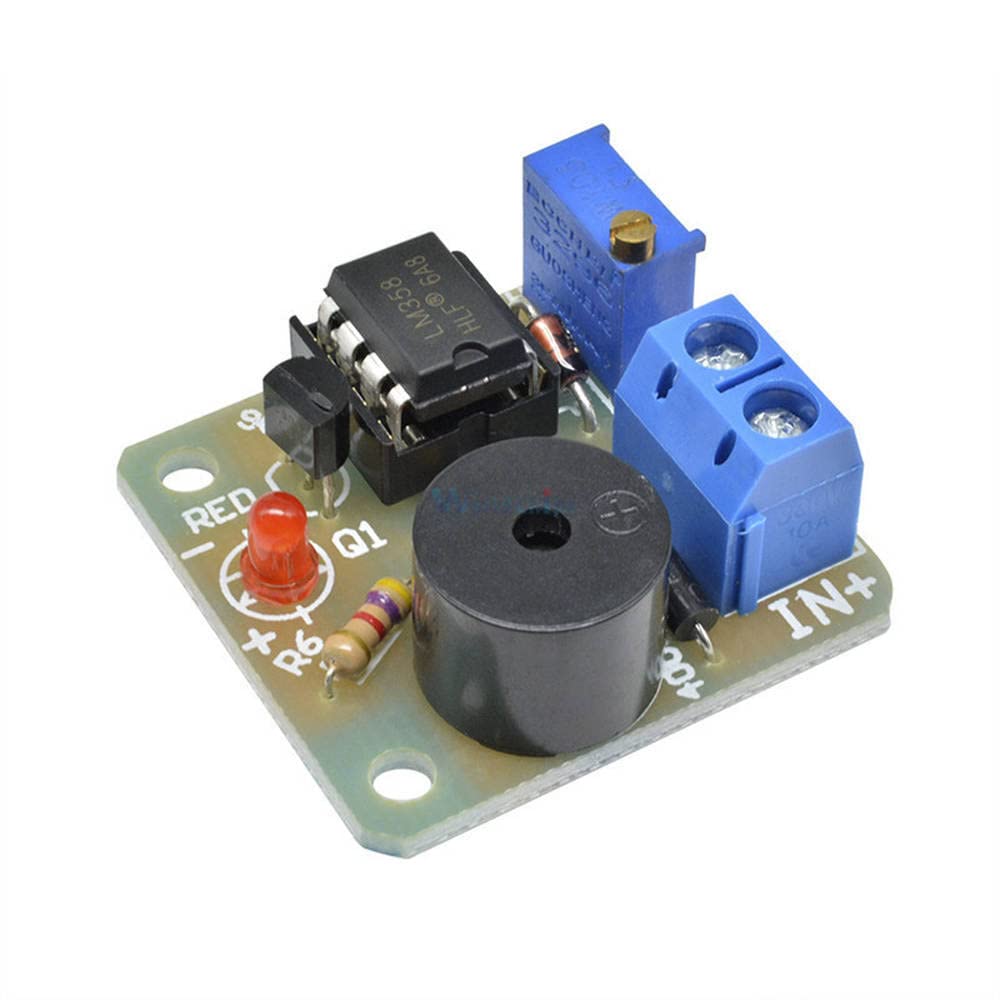 9V/12V Battery Sound and Light Alarm Against Over-Discharge Protection Board Low Voltage/Under Voltage Protection Module