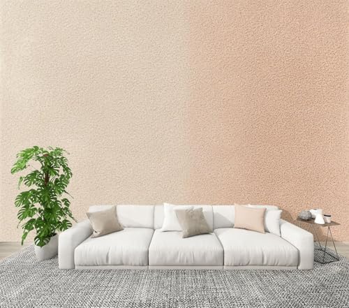 Modern Peel and Stick Wall Mural Wallpaper Light Beige Matte Fabric Closeup Velvet Texture Textile Self Adhesive Removable Wall Stickers for Living Room Bedroom TV Background 69''x96''