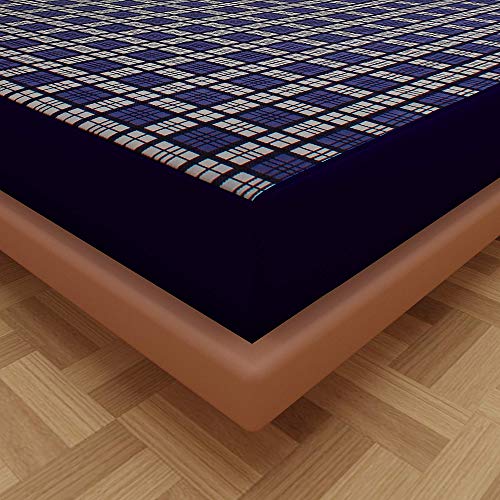 Image of Lithara Water Proof Terry Cloth Printed Mattress Protector 84x72 Inch for King Size Bed | Water Resistant Fitted Mattress Cover (Blue Pack of 1)